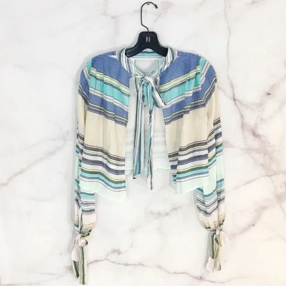 NWOT Wildfox Little Black Boots Striped Top - Picture 5 of 9